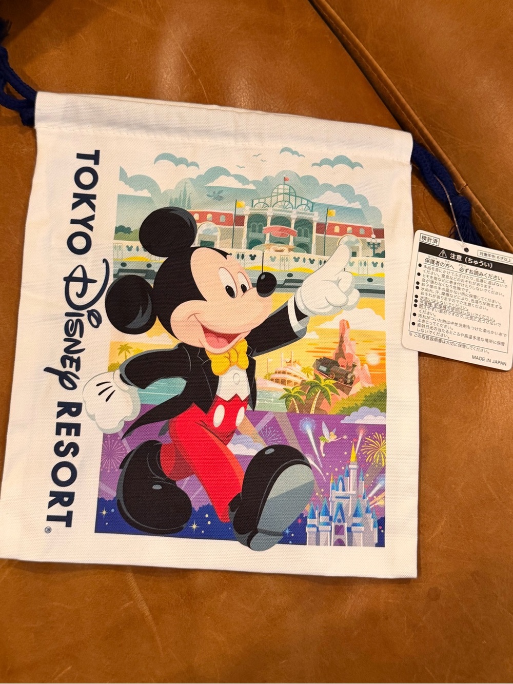 Disney Tokyo Disney Resort White Multi-Color Mickey Mini Bag